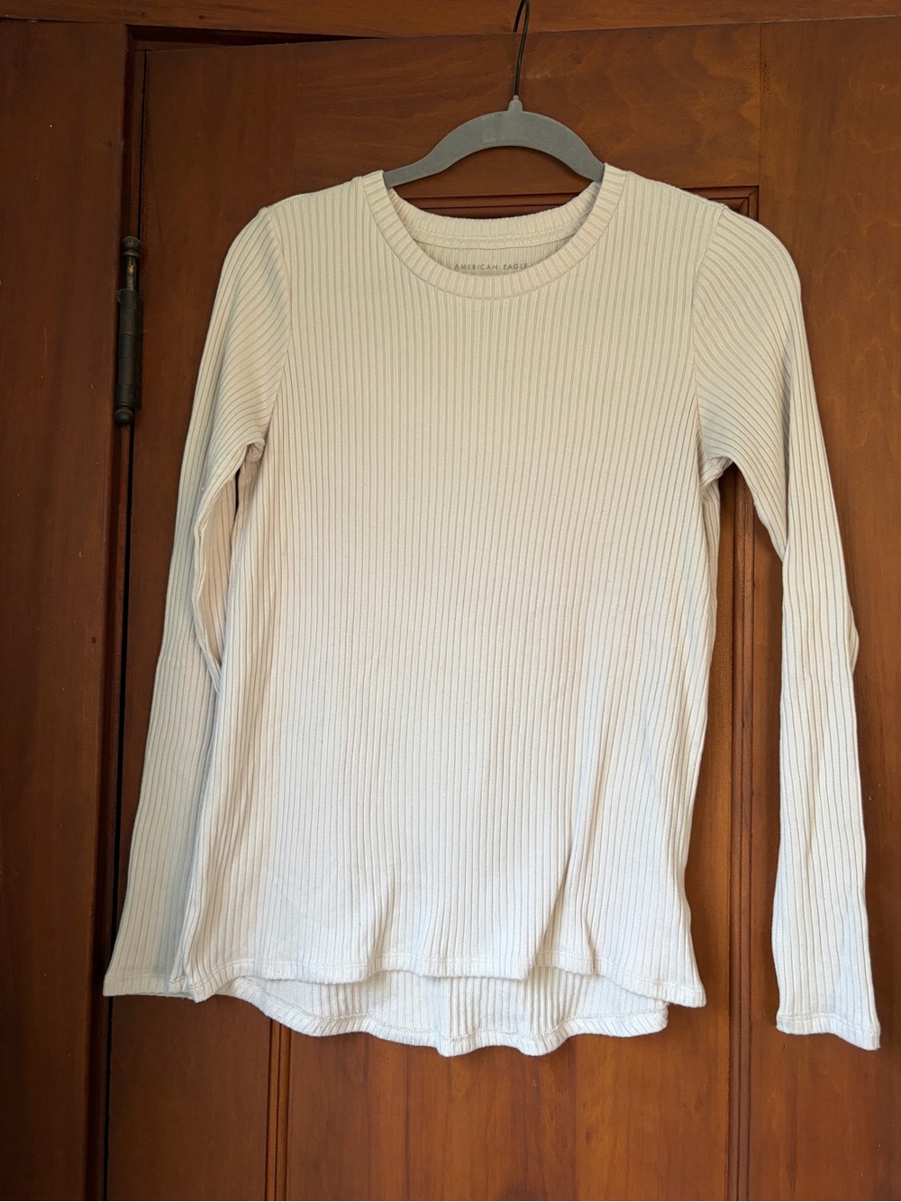 American Eagle Outfitters Ribbed Long Sleeve Top